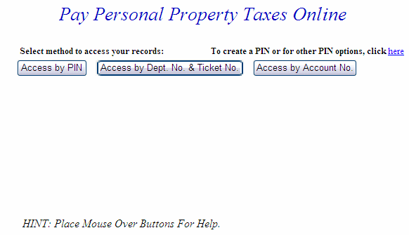 Search methods example screen