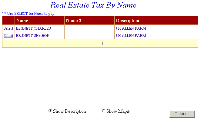 Ticket list screen example