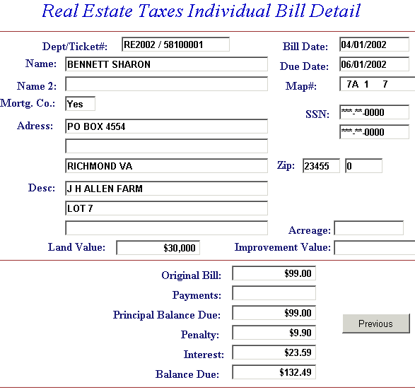 ticket detail example