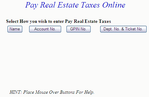 Search methods example screen